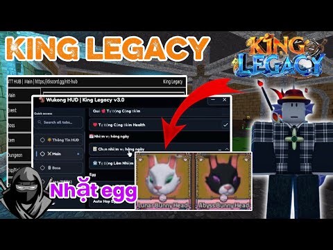 Cách hack king legacy sự kiện mới , 2 bản script auto nhặt egg , farm sea event 