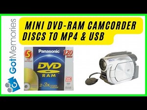 Panasonic DVD-RAM Camcorder Discs to Digital USB MP4