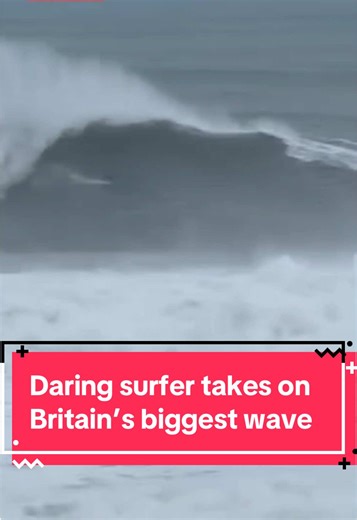 Daring Surfer Takes on Britain's Biggest Wave