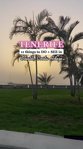11 THINGS to do see in TENERIFE 🇮🇨 (South, Costa Adeje) 🐳🌸 #tenerifesouth #costaadejetenerife #thingstodointenerife #girlstripinspo #travelguide #canaryislands #canarias