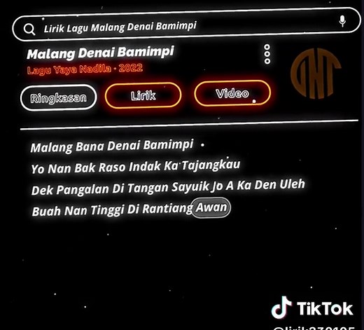 Lirik Lagu Malang Denai Ba Mimpi - Semua Dalam Google