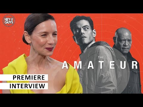 Caitriona Balfe | The Amateur European Premiere Red Carpet Interview | Rami Malek