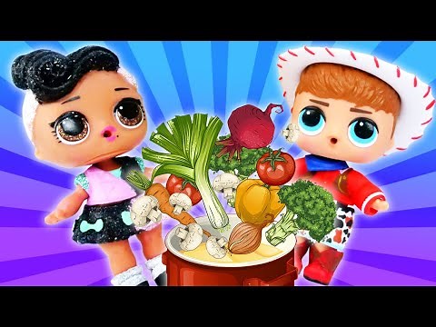 Vidéo en français pour enfants | Les poupées LOL Surprise et une soupe imaginaire