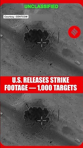 Over 1,000 Strikes in 24 Hours: U.S. Releases Strike Footage Of Iranian Ballistic Missile Sites
