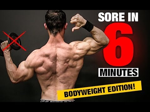 Bodyweight Back Workout (SORE IN 6 MINUTES!)
