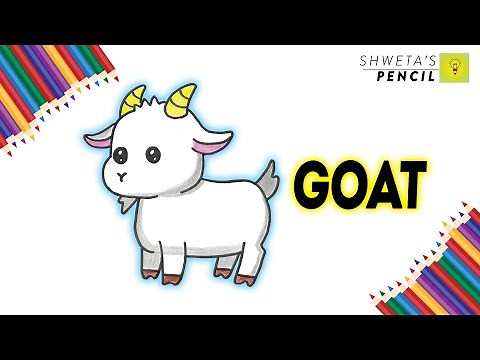 Learn Cute Baby Goat (Kid) Drawing |Easy Step By Step Tutorial | Shweta's Pencil