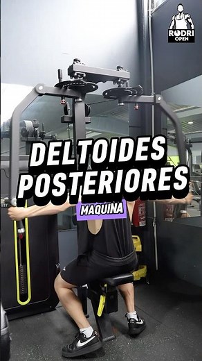 DELTOIDES POSTERIORES EN MÁQUINA O CONTRACTORA #cuerpofitnes #motivacion #fitness #deporte