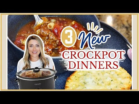 3 INCREDIBLE brand new recipes!! | Easy Crockpot Meals | Cook Clean And Repeat