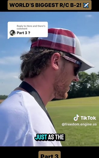 Replying to @Here and there Flying the world’s biggest R/C B-2 Stealth Bomber. Can’t believe it actually flies! #RCPlane #B2StealthBomber #Aviation #GiantRC #Stealth