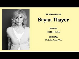 Brynn Thayer Movies list Brynn Thayer| Filmography of Brynn Thayer