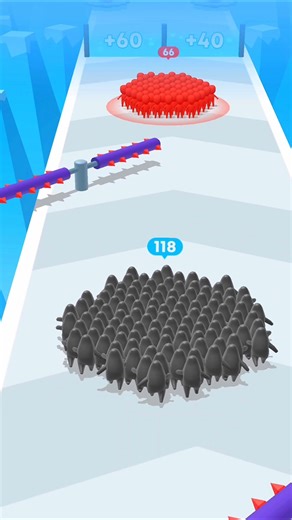 Count Master Lvl.18 - Black vs Red Stickman Army 🔥 #shorts #games #countmaster #viralshort