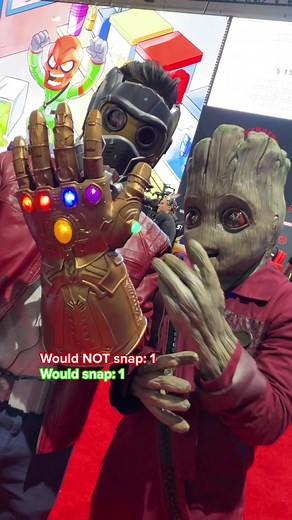 Would you snap? 🫰💎 #SDCC #MarvelSDCC #Cosplay #MarvelCosplay #Thanos