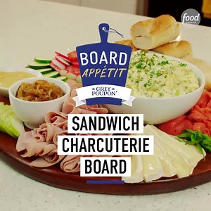 #ad Give your sandwiches the ✨ charcuterie board ✨ treatment! Dining with Skyler builds two French-inspired boards with #GreyPoupon so guests can graze and assemble their own herby egg salad and ham and Brie sandwiches. Get the recipe: https://foodtv.com/3z5Iz5G | Food Network