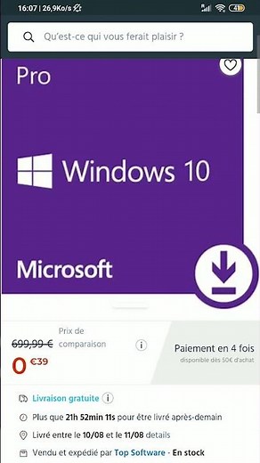 Clé Windows 10 et Windows 11 PRO à moins de 1€ !