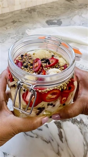 Quick pickled cauliflower is bright and briny, juicy, perfectly spiced, and has the most awesome tender-crunchy bite. It is a MUST try. Recipe linked in the comments. #ministryofcurry #pickled #cauliflowerrecipes #easyrecipes | Ministry of Curry