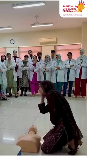 In a cardiac arrest, quick action saves lives. If someone is unresponsive and not breathing normally, try shouting their name or gently tapping their shoulders. Then, check for breathing by observing if their abdomen rises and falls. Watch Asima Shah, PLSP Master Trainer, demonstrate how to check for breathing for ten seconds before starting CPR. Remember, every second counts! ⏱️💓 #JoinHandsSaveLives #CPRSavesLives #CPR #BleedingControl #PakistanLifeSaversProgramme #LEARNCPR #PLSP #CardiacArres