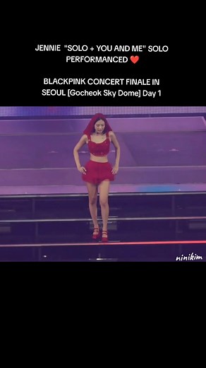 JENNIE 'SOLO YOU AND ME' Solo Performance at BLACKPINK Concert Finale in Seoul