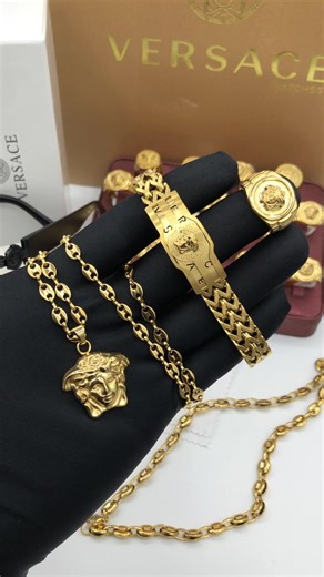 Versace Gold Jewelry Collection: Detailed Showcase