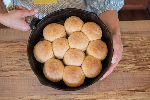 Grandma's Easy Homemade Dinner Rolls (With Fresh-Milled Flour)