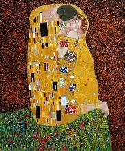 The Kiss (Full View) - Gustav Klimt Oil Painting at overstockArt.com