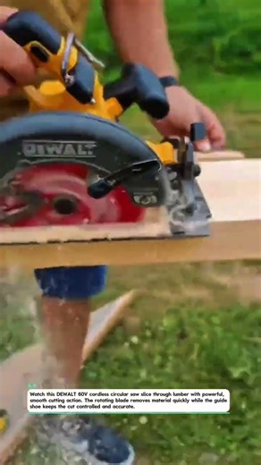 Powerful DEWALT 60V Saw Makes Clean Cuts Fast! Built for Pros! #DEWALT #CircularSaw #Construction!!