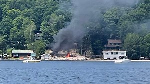 Explosion destroys Old Forge home, damages two others