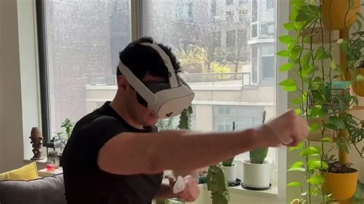 Virtual reality platforms offer immersive home workouts