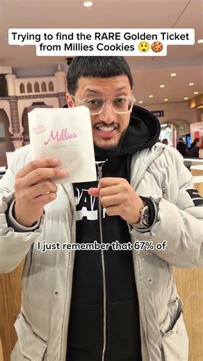 Searching for the RARE Golden Ticket from Millie's Cookies 😲🍪