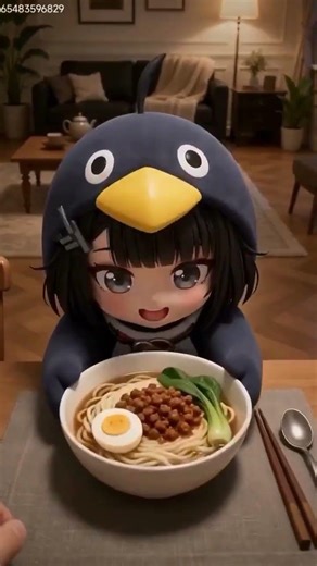 Gugugaga is waiting for you at home #aichibi #gugugaga #cute #arknightsendfield #penguin