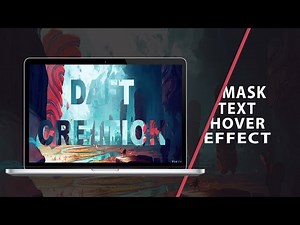 Mask Text Hover Effect | CSS Tutorial