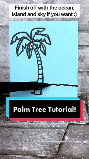 Easy Coconut Tree Drawing Tutorial for Beginners