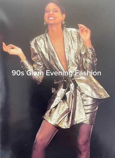 90s Glam Evening Fashion | Vintage Style Inspiration