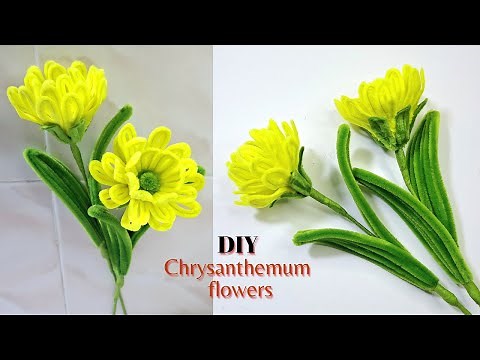 How to Make Chrysanthemum Flower from Pipe Cleaners