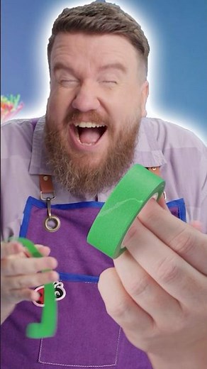 Tape It Up! 📼 Learn Craft With Mr Acorn & CoComelon #kids #shorts