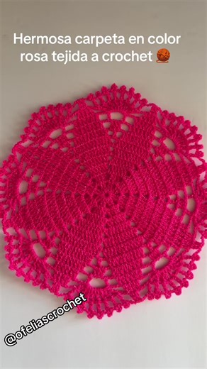 Ideas de carpetas tejidas en crochet para decoración