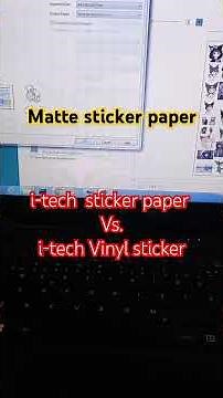 making stickers using matte i-tech sticker paper #shorts #art
