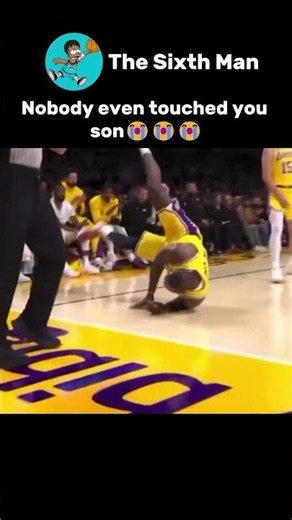He Almost Hurt Himself While Flopping🥀 #nba #basketball #shorts