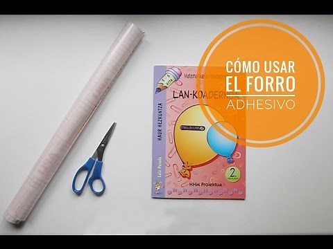 Cómo FORRAR LIBROS FÁCIL con forro adhesivo - EDIKEUS