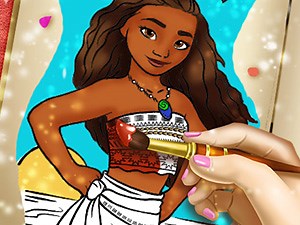 Play Moana Coloring Book | Free Online  Games. KidzSearch.com