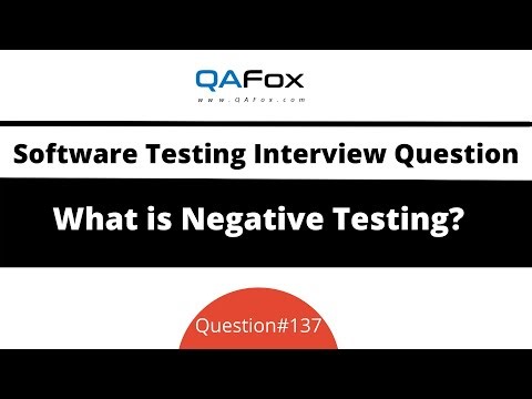 What is Negative Testing? (Software Testing Interview Question #137)
