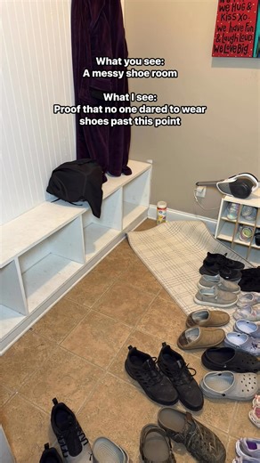 If you come to my house, your shoes stay by the door. #noshoes | Lindsey Klein