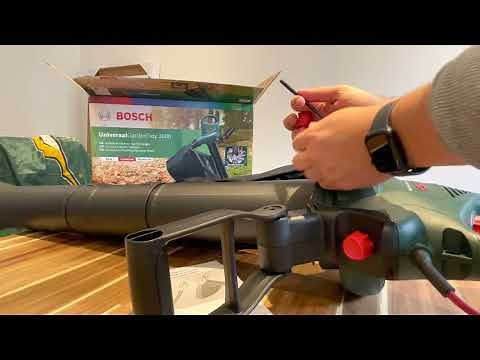 Unboxing Bosch UniversalGardenTidy 3000 Corded Garden Vacuum/Leaf Blower
