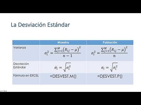 Volatilidad, Varianza y Desviación Estándar