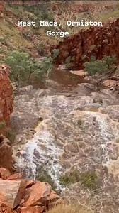 Another video showing the Ormiston Creek pumping last Saturday. This one is up above the gorge. Picture credit Ranger Sophie. #traveloutbackaust | Travel Outback Australia