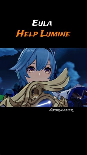 Eula Saved Lumine And Paimon | #genshinimpact #story #gameplay #genshin #quest
