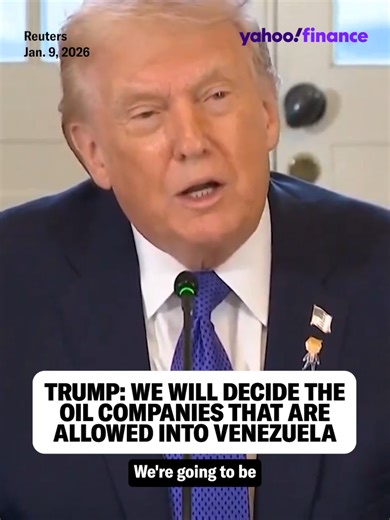 Trump: We will decide the oil companies that are allowed into Venezuela. 🛢️