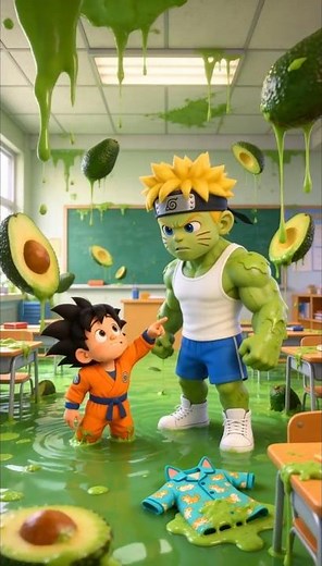Naruto turned into an avocado king at a school full of avocados?! 😱🥑