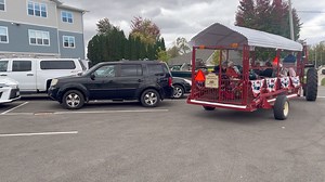You can come to Luckys’s by car, by bus by boat, by snowmobile in the winter, or here’s a new one, by tractor! Thanks for stopping and happy 35th birthday! | Lucky's Bar & Grille on Lake Wisconsin