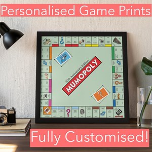 Custom Monopoly Board Print: Personalized Family Gift - Etsy Australia