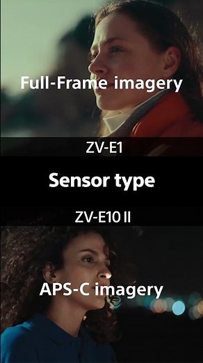 Quick comparison between VlogCamera ZV-E1 and ZV-E10 II| Sony | α #Shorts